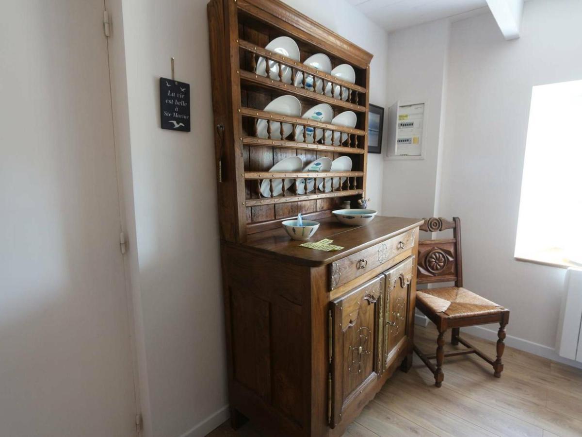 Combrit Sainte-Marine: T2 Duplex Renove Avec Jardin Prive Et Vue Sur Port - Fr-1-481-91公寓 外观 照片