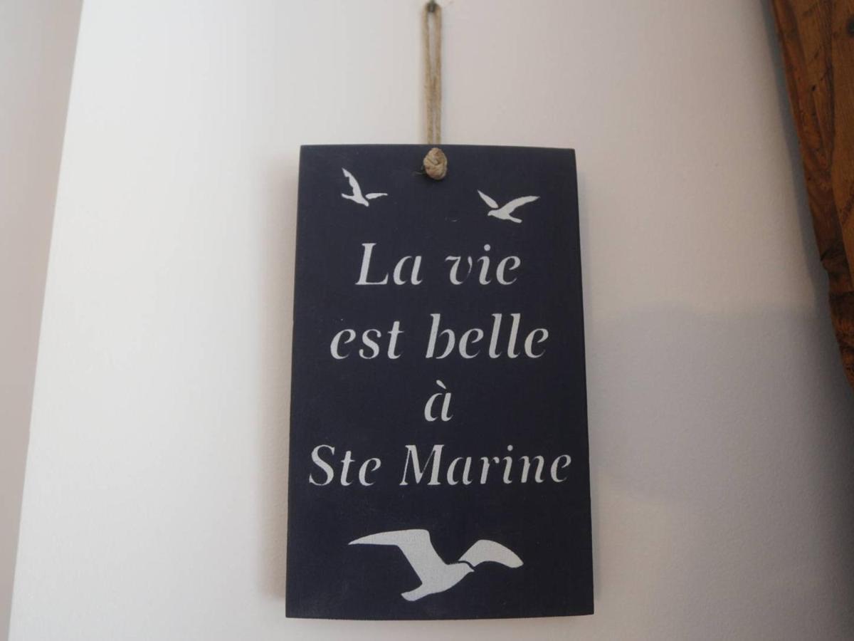Combrit Sainte-Marine: T2 Duplex Renove Avec Jardin Prive Et Vue Sur Port - Fr-1-481-91公寓 外观 照片